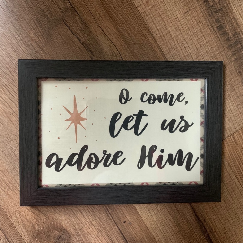 Holiday framed print. 2/$12